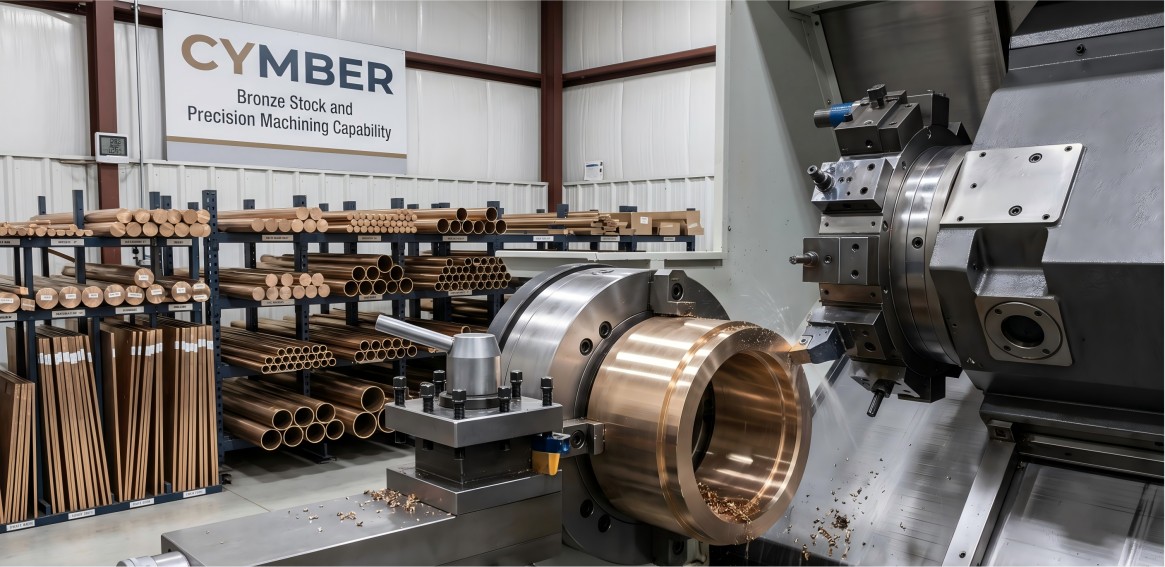 CYMBER Bronze Stock and Precision Machining Capability