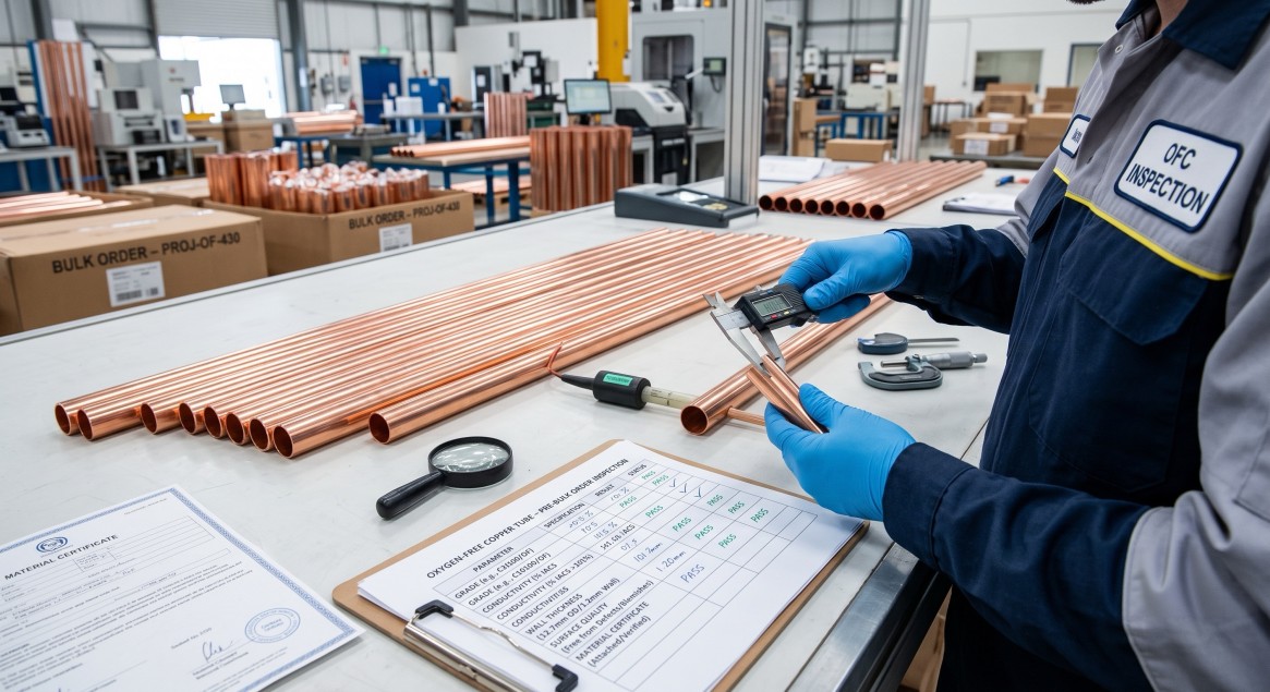 Oxygen-Free Copper Tube Inspection Before Bulk Order