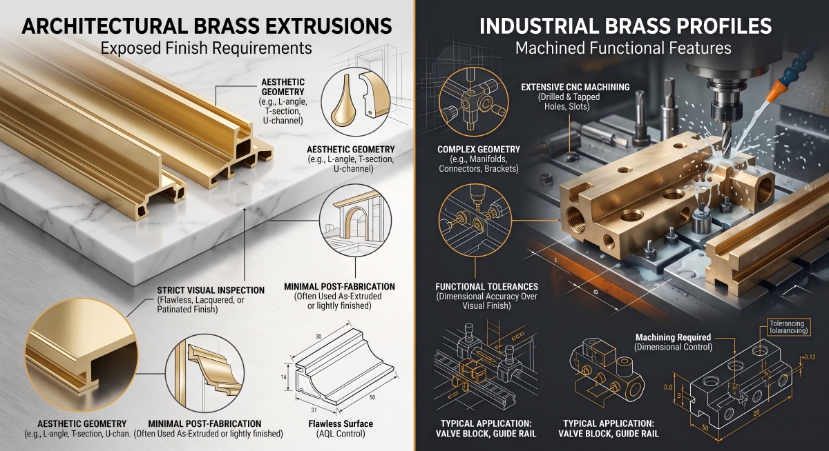 architectural-brass-extrusions-vs-industrial-profiles