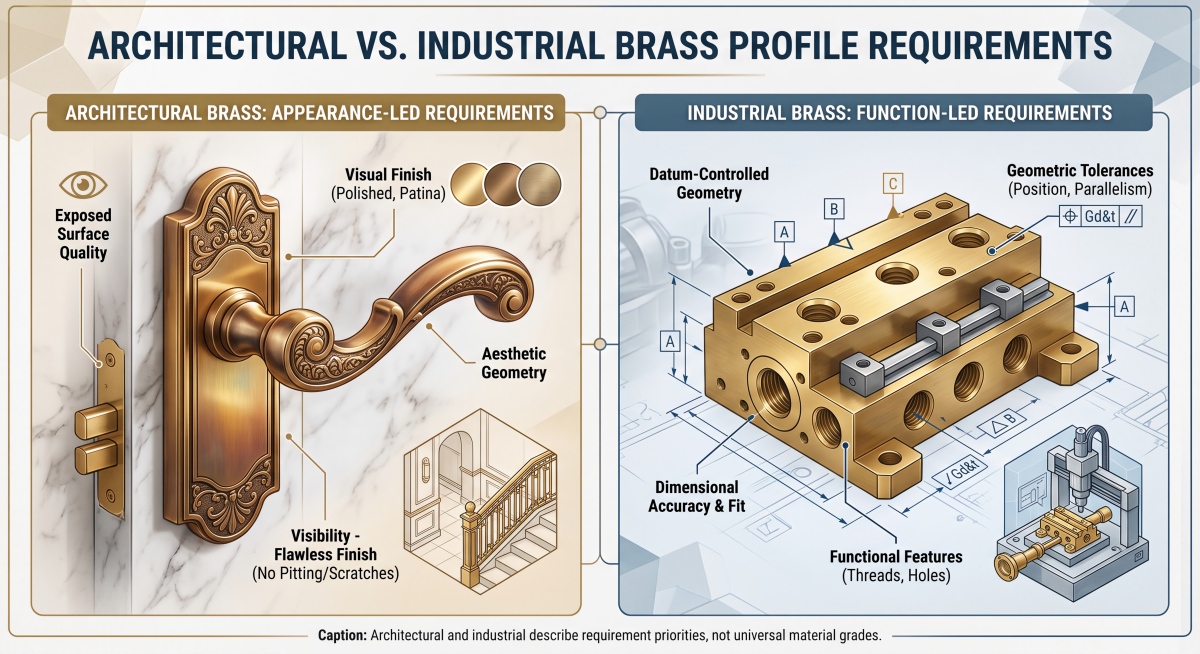 architectural-vs-industrial-brass-profile-requirements