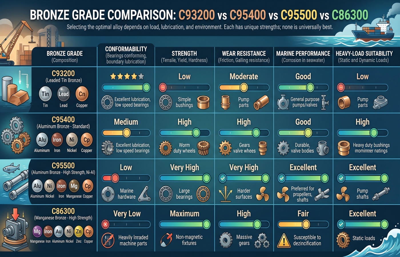 c93200-c95400-c95500-c86300-bronze-comparison
