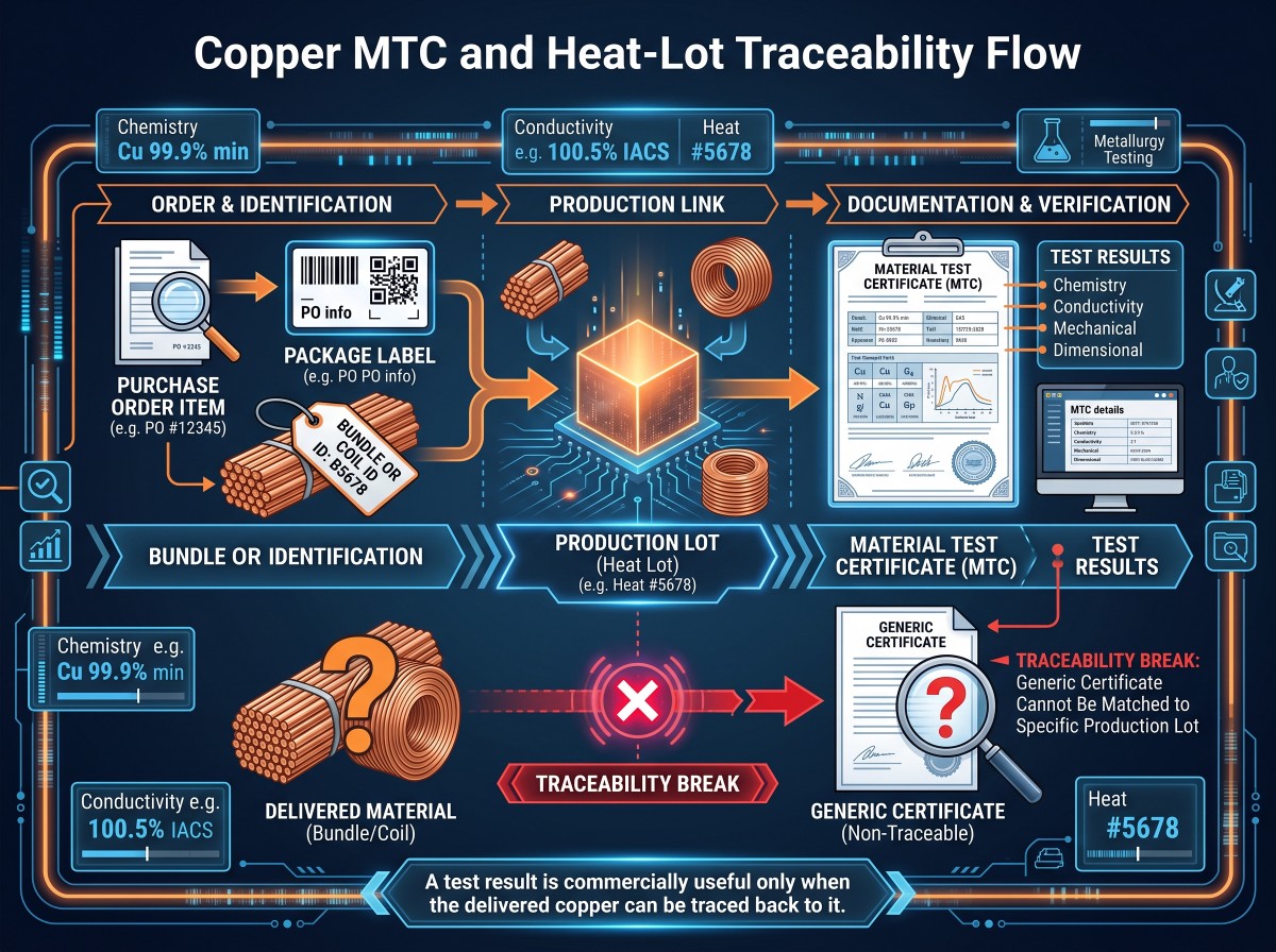 copper-mtc-heat-lot-traceability-flow