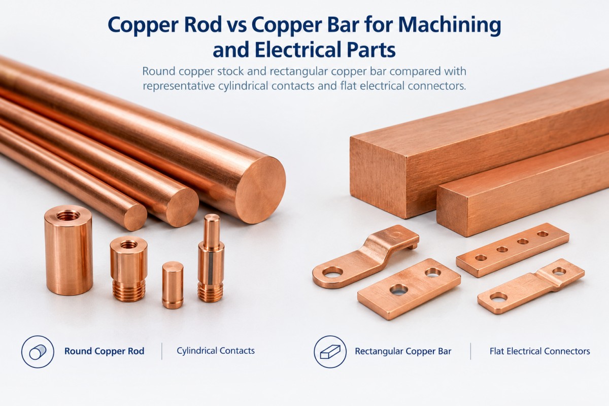 Copper Rod vs Copper Bar for Machining and Electrical Parts